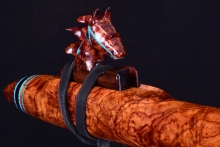 Honduran Rosewood Root Burl Native American Flute, Minor, Low C-4, #G19J